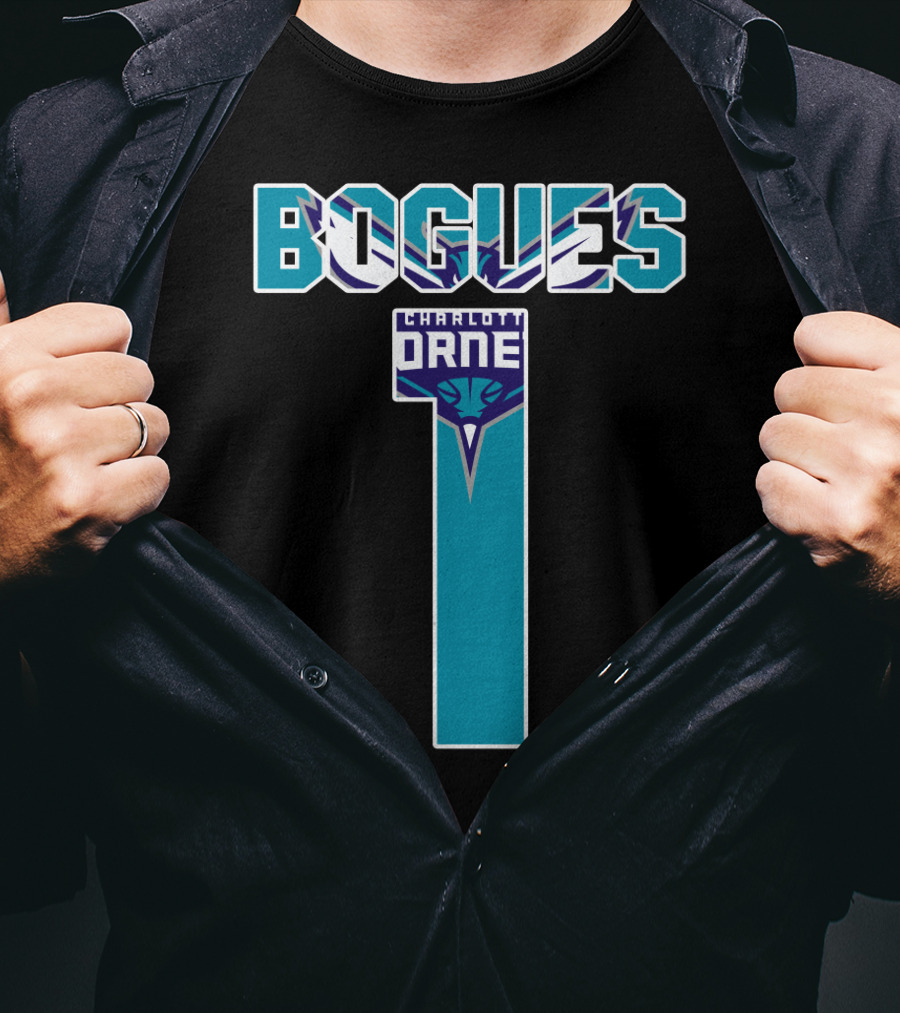 Bogues Number One Charlotte Hornets T-Shirt