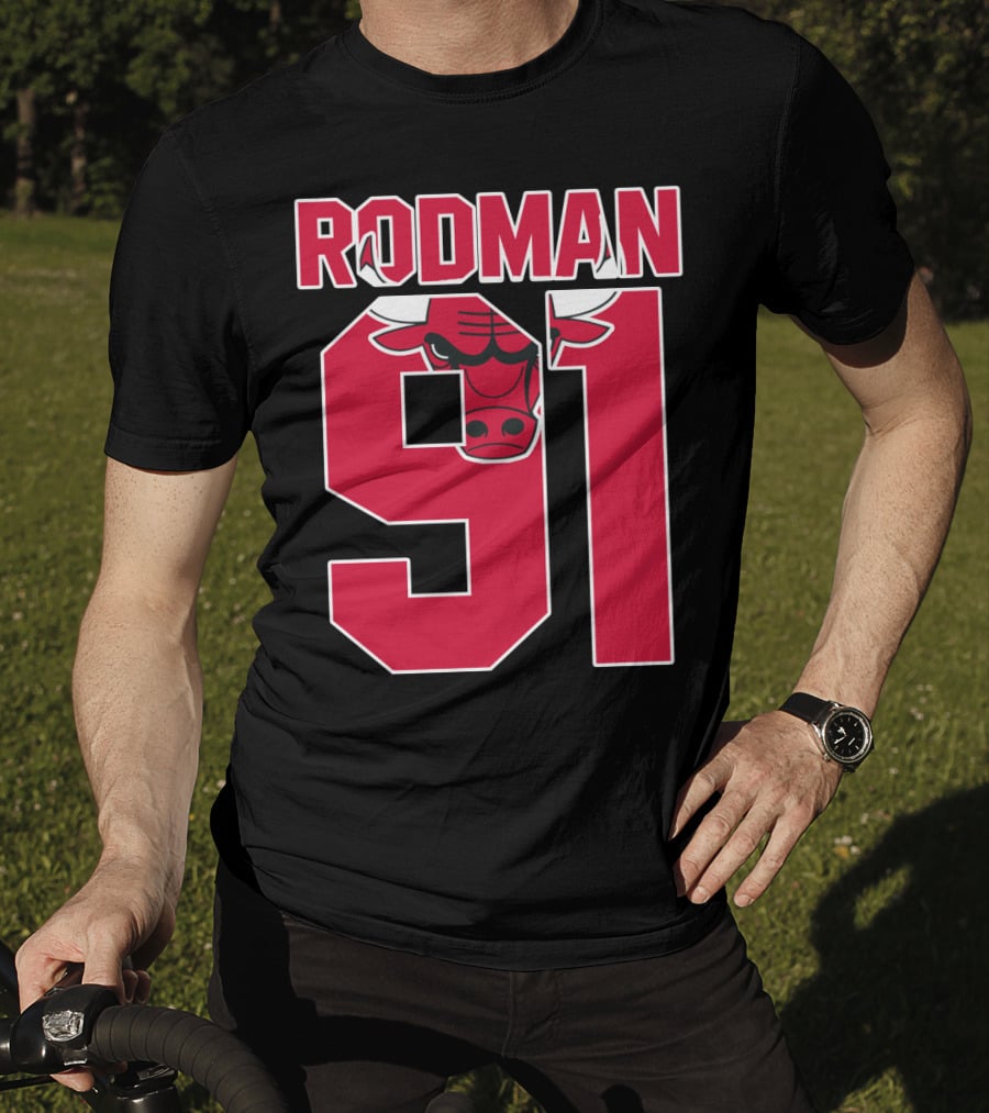 Rodman 91 Chicago Bulls T-Shirt