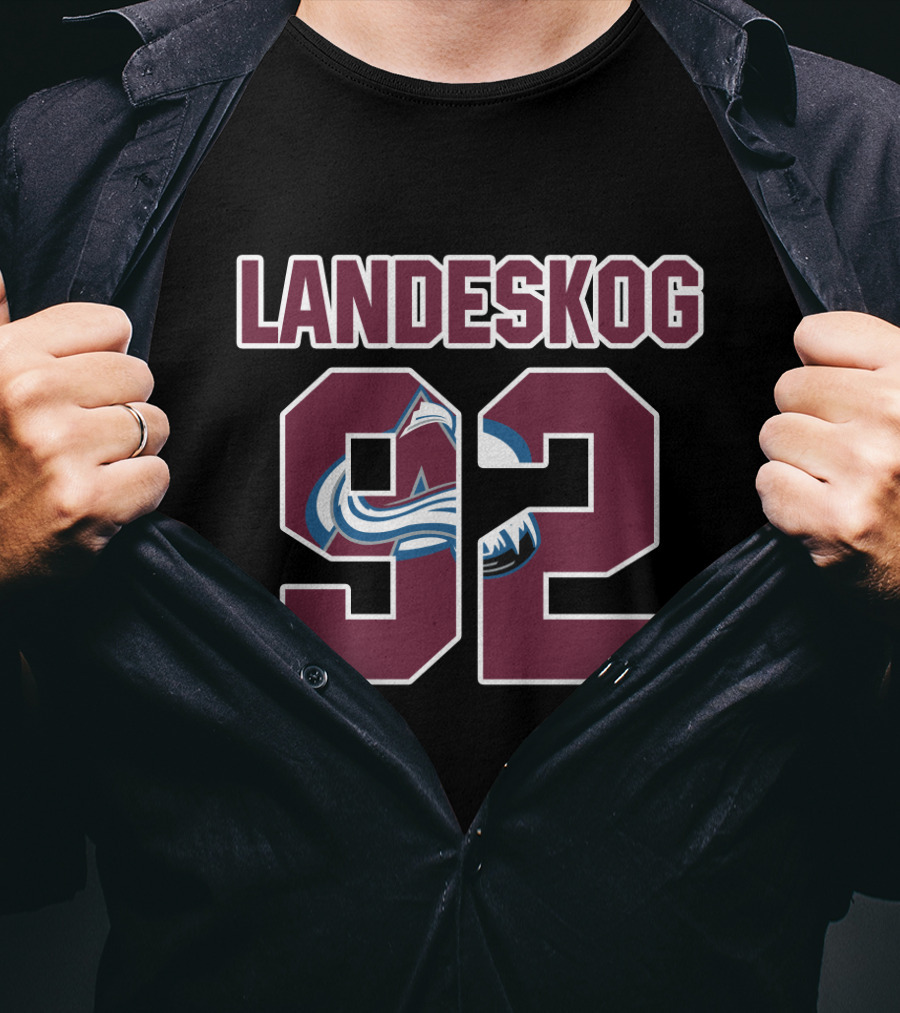 Landeskog 92 Colorado Avalanche NHL T-Shirt