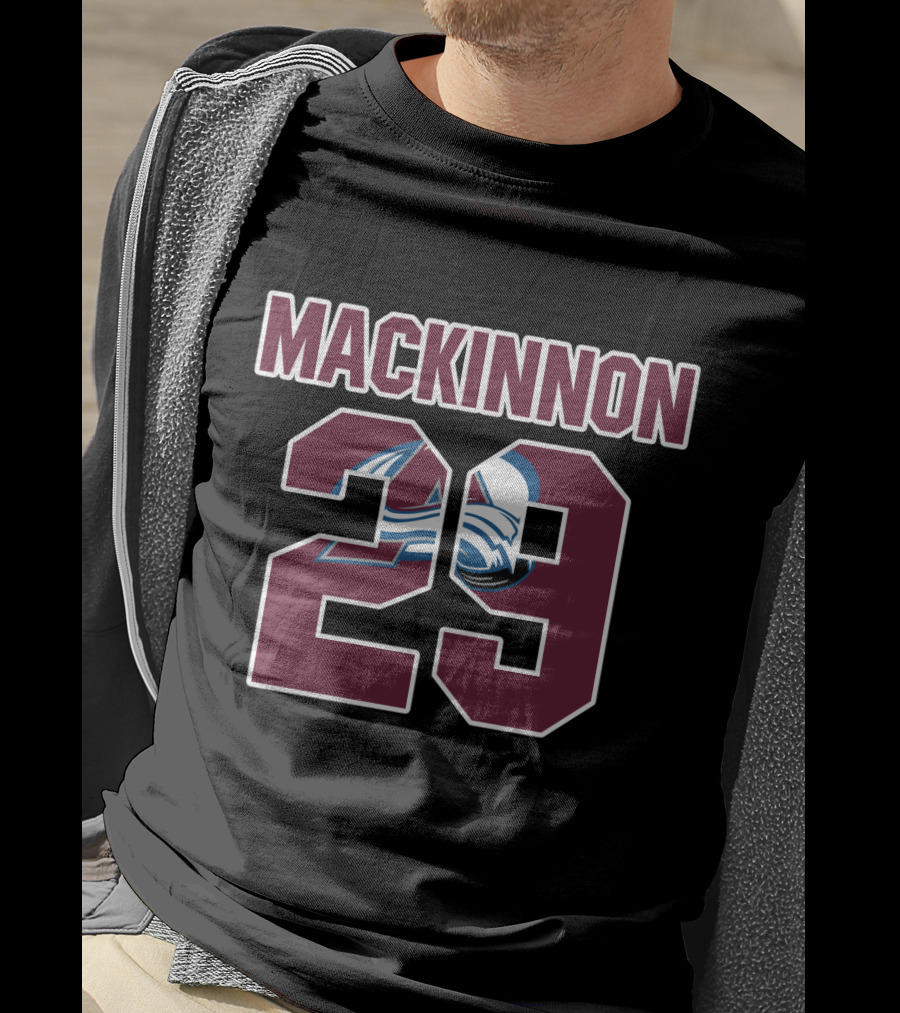 Colorado Avalanche Nathan MacKinnon 29 NHL T-Shirt