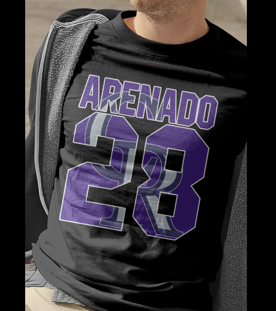 Arenado 28 Colorado Rockies Iconic Baseball Jersey Number T-Shirt