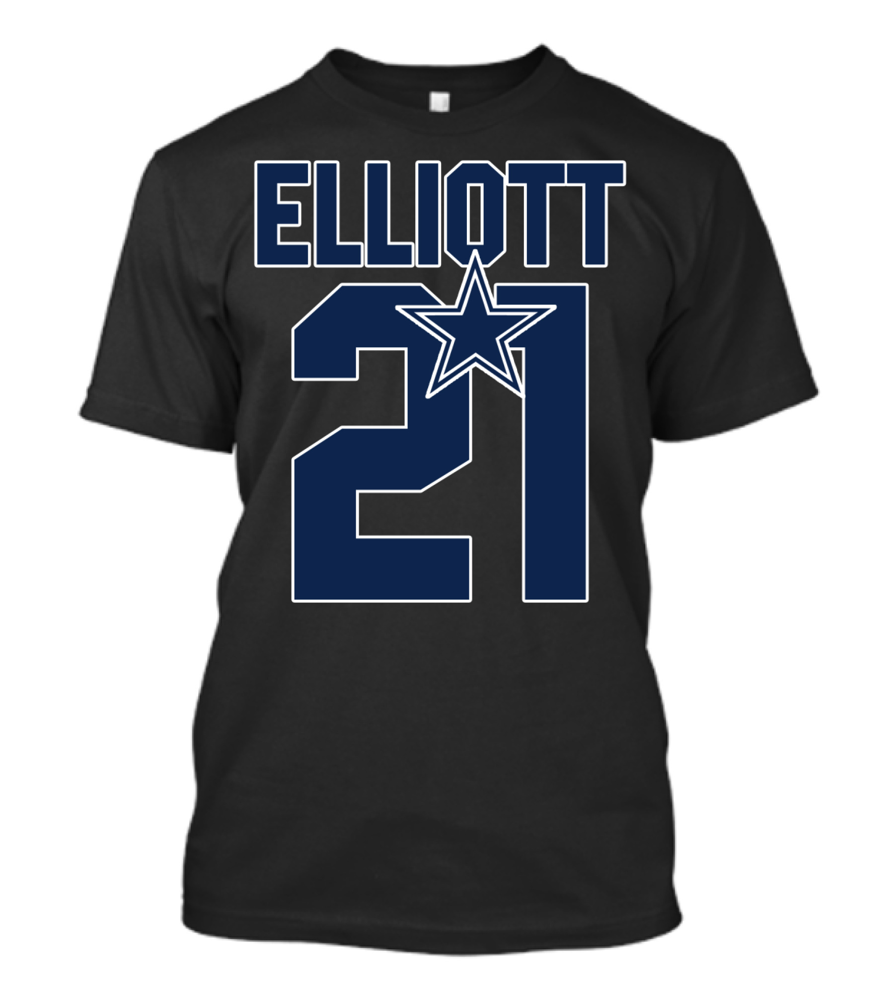 Ezekiel Elliott 21 Dallas Cowboys Star T-Shirt