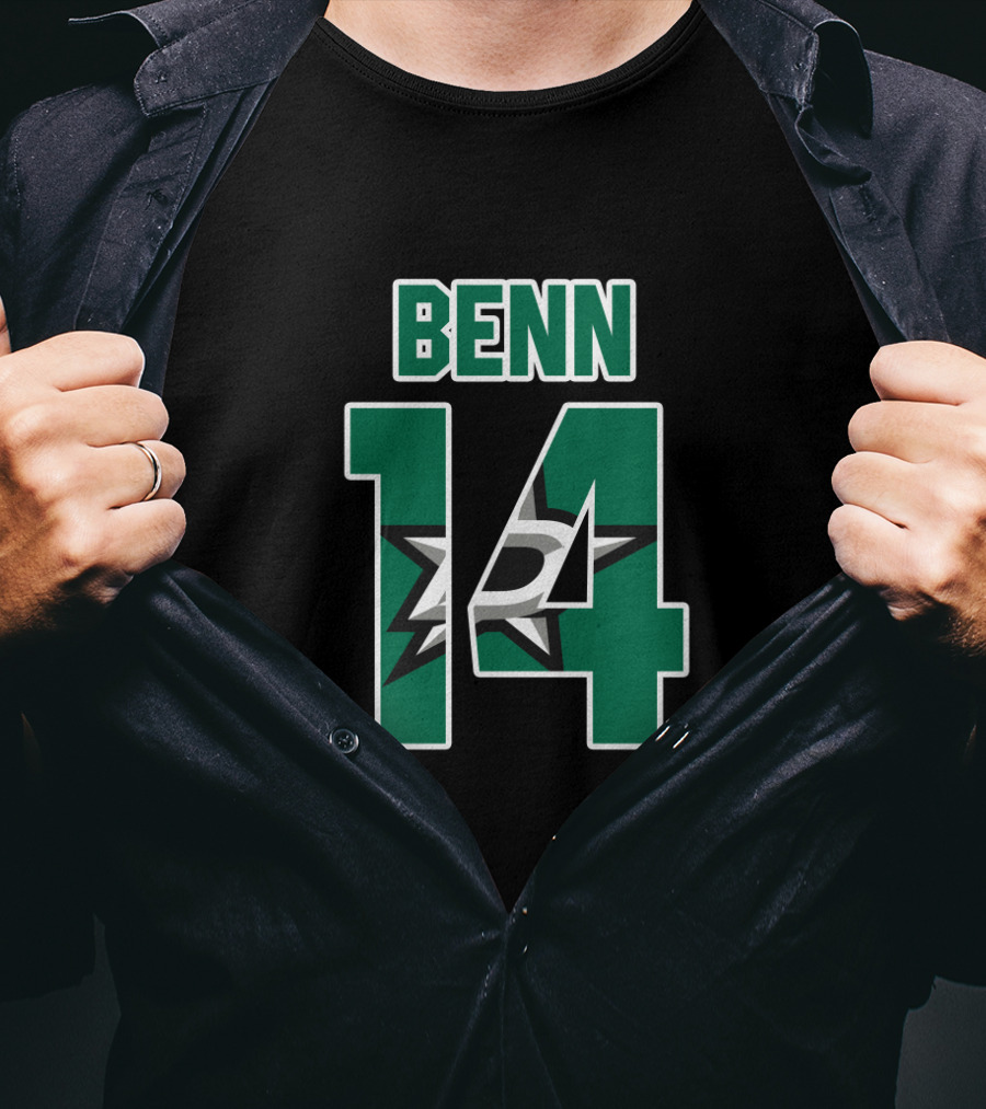 Dallas Stars Benn 14 NHL Hockey Fans T-Shirt