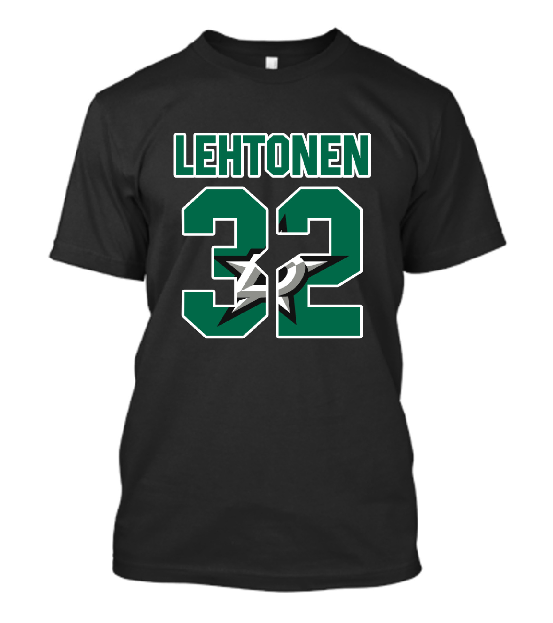 Lehtonen 32 Dallas Stars NHL Logo Kari Lehtonen T-Shirt