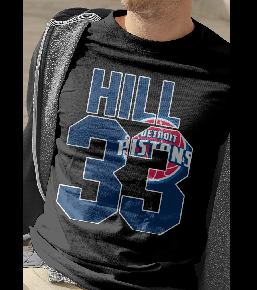 Detroit Pistons Grant Hill 33 Basketball T-Shirt