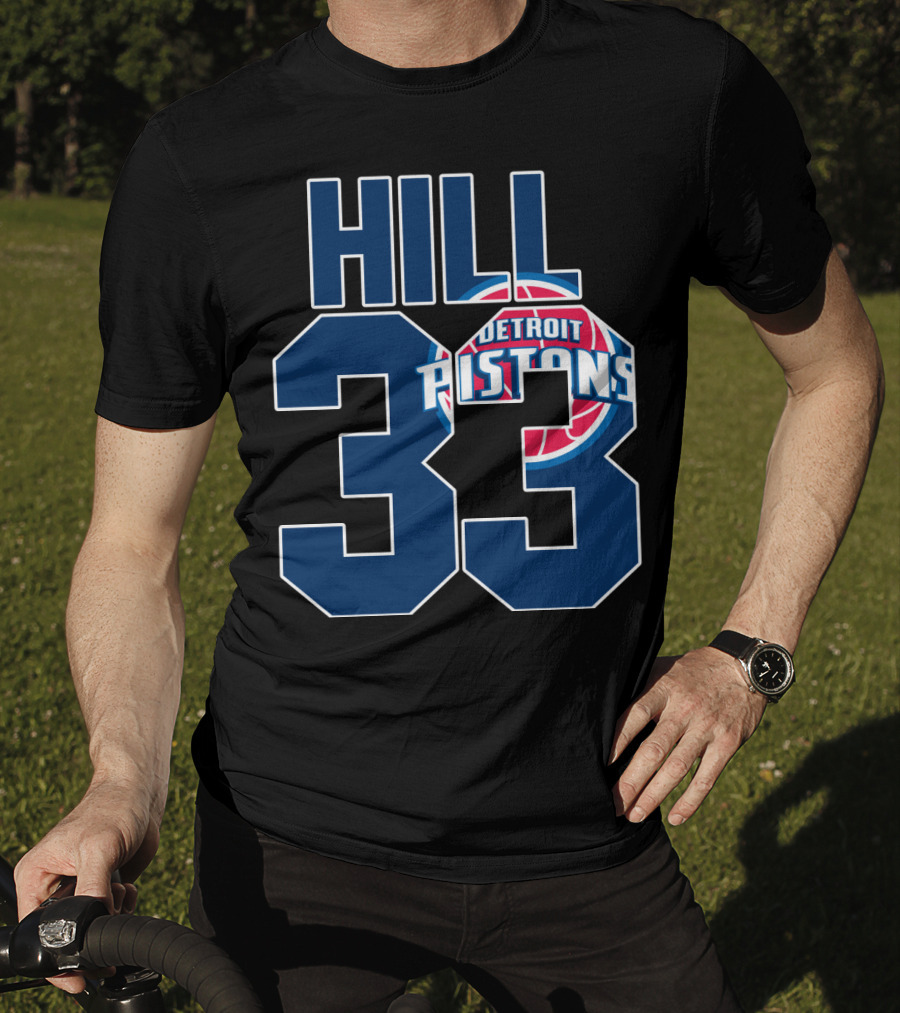 Detroit Pistons Grant Hill 33 Basketball T-Shirt