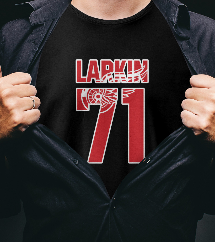 Detroit Red Wings Dylan Larkin 71 NHL T-Shirt