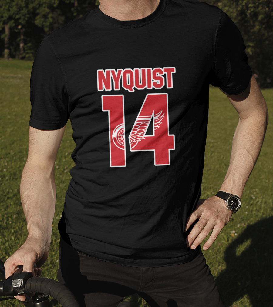 Nyquist 14 Detroit Red Wings NHL Hockey T-Shirt