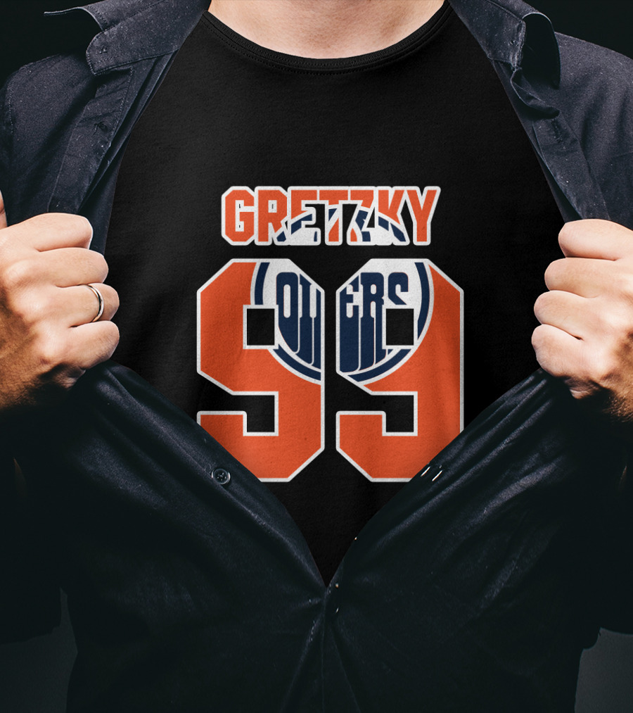 Gretzky 99 Edmonton Oilers NHL Hockey Legend T-Shirt