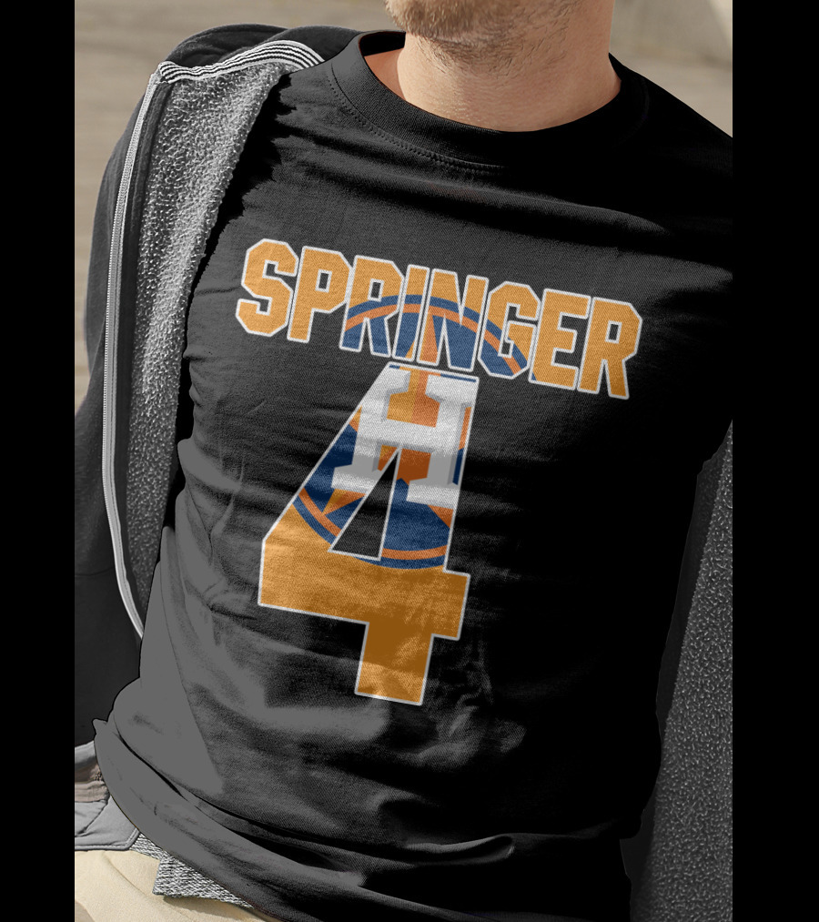 Houston Astros George Springer Number 4 Jersey T-Shirt