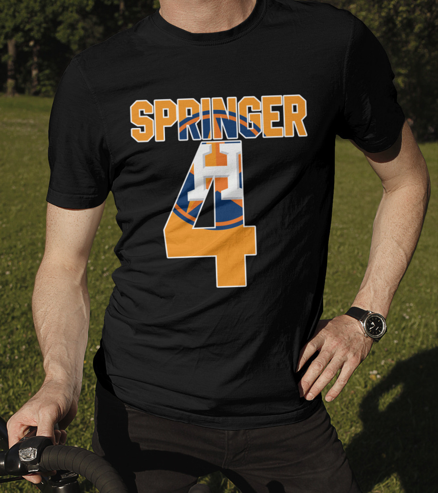 Houston Astros George Springer Number 4 Jersey T-Shirt
