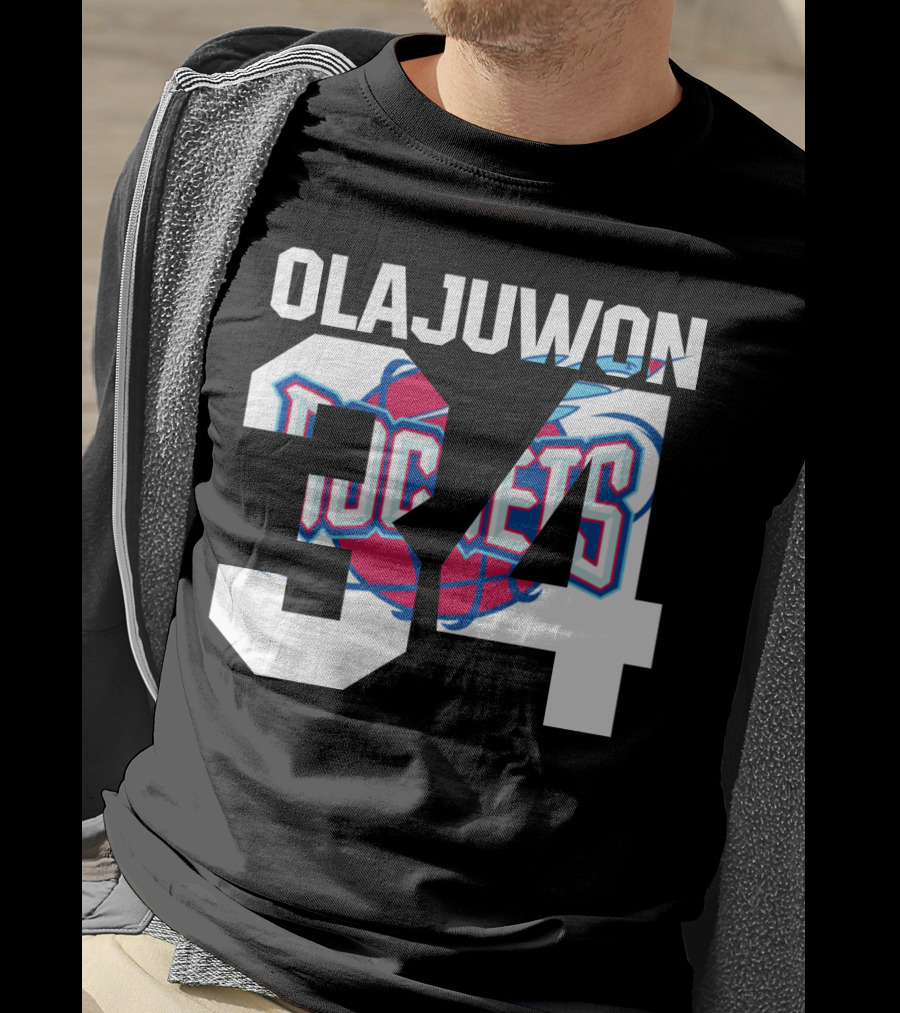 Olajuwon 34 Houston Rockets Basketball T-Shirt