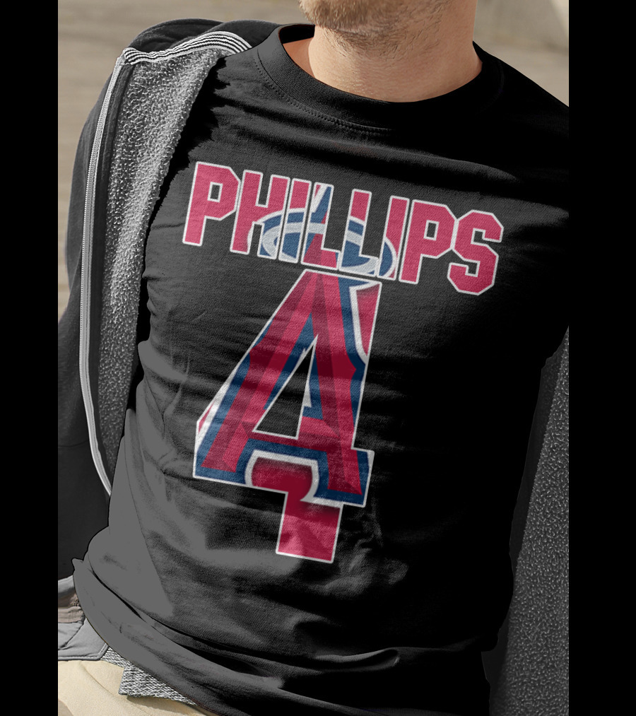 Phillips 4 Los Angeles Angels Baseball Team T-Shirt