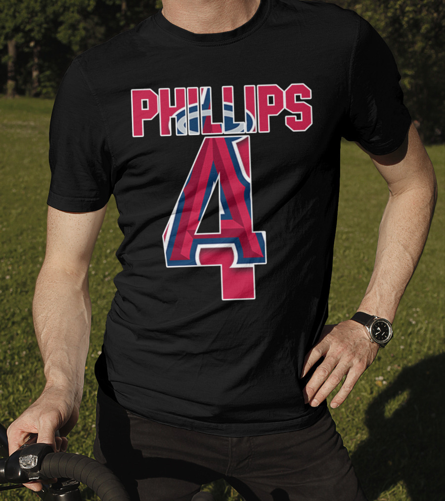 Phillips 4 Los Angeles Angels Baseball Team T-Shirt