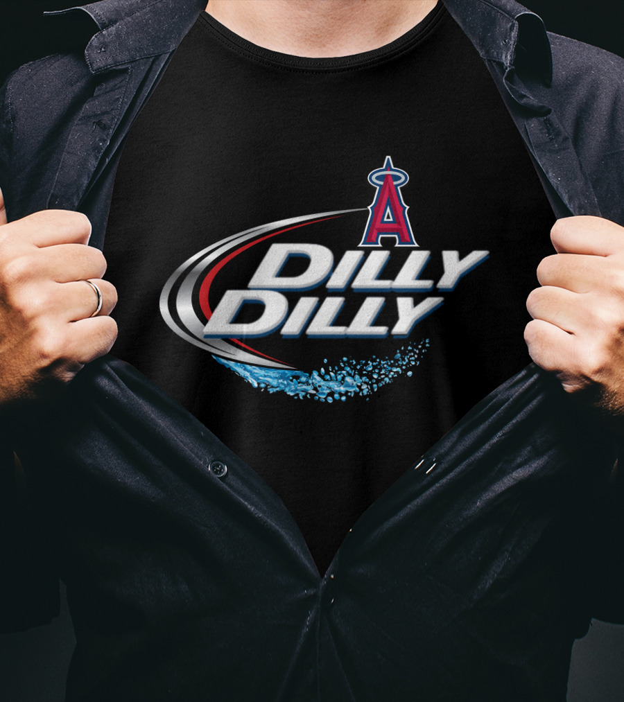 Los Angeles Angels Dilly Dilly Logo With Halo And Splash T-Shirt