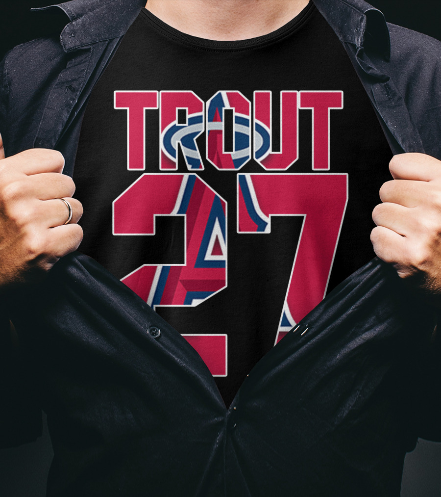 Trout 27 Los Angeles Angels T-Shirt
