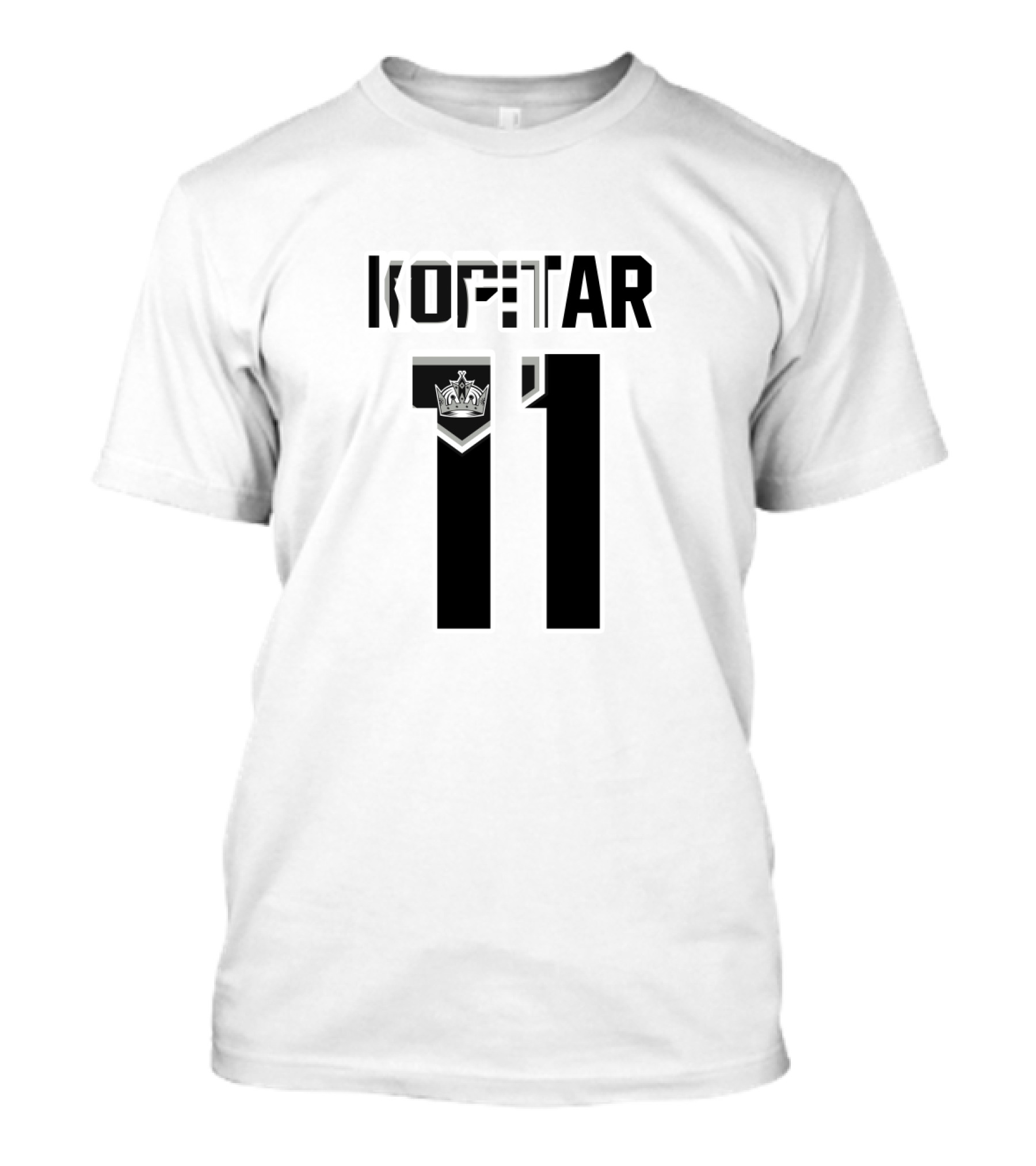 Kopitar 11 Los Angeles Kings NHL Jersey Logo With Crown T-Shirt