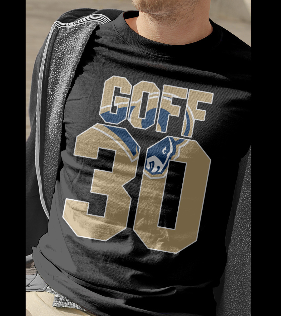 Goff 30 Los Angeles Rams Jersey With Team T-Shirt