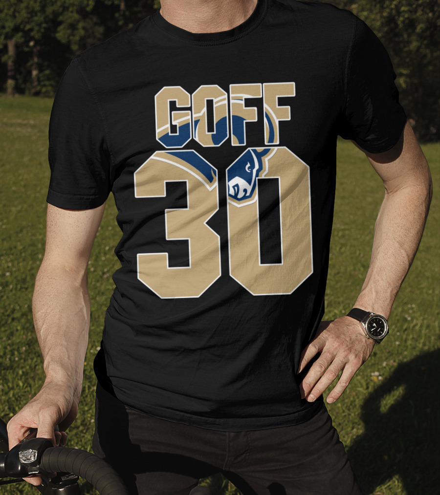 Goff 30 Los Angeles Rams Jersey With Team T-Shirt