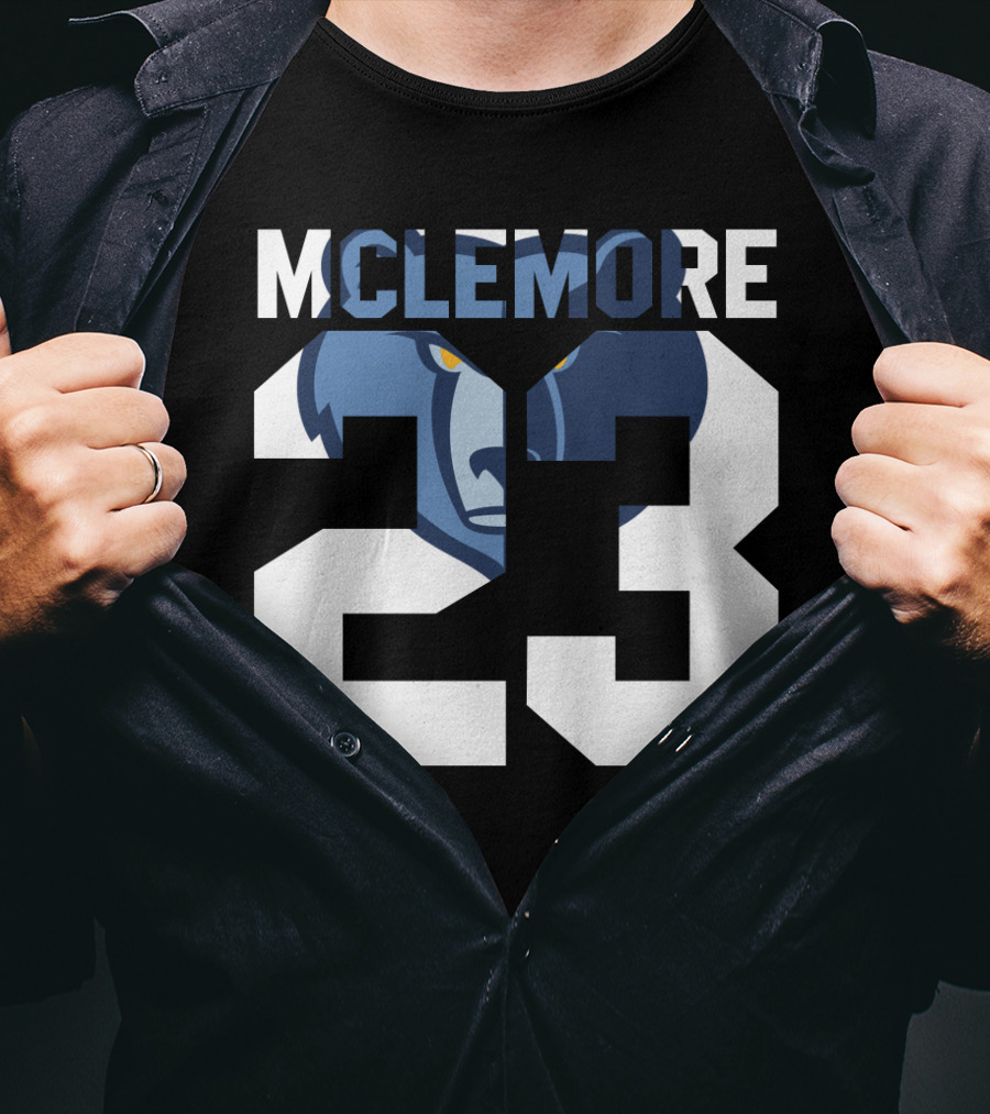 Memphis Grizzlies Ben Mclemore 23 Number T-Shirt