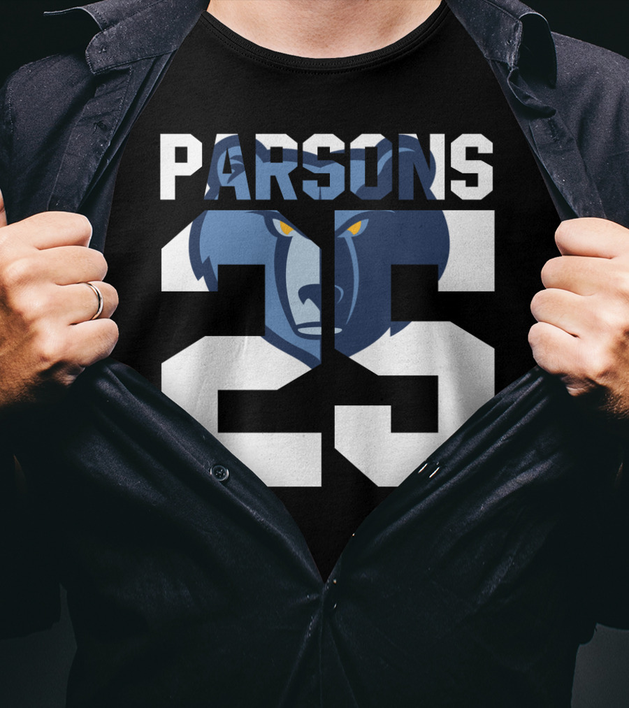 Parsons 25 Memphis Grizzlies Bear T-Shirt