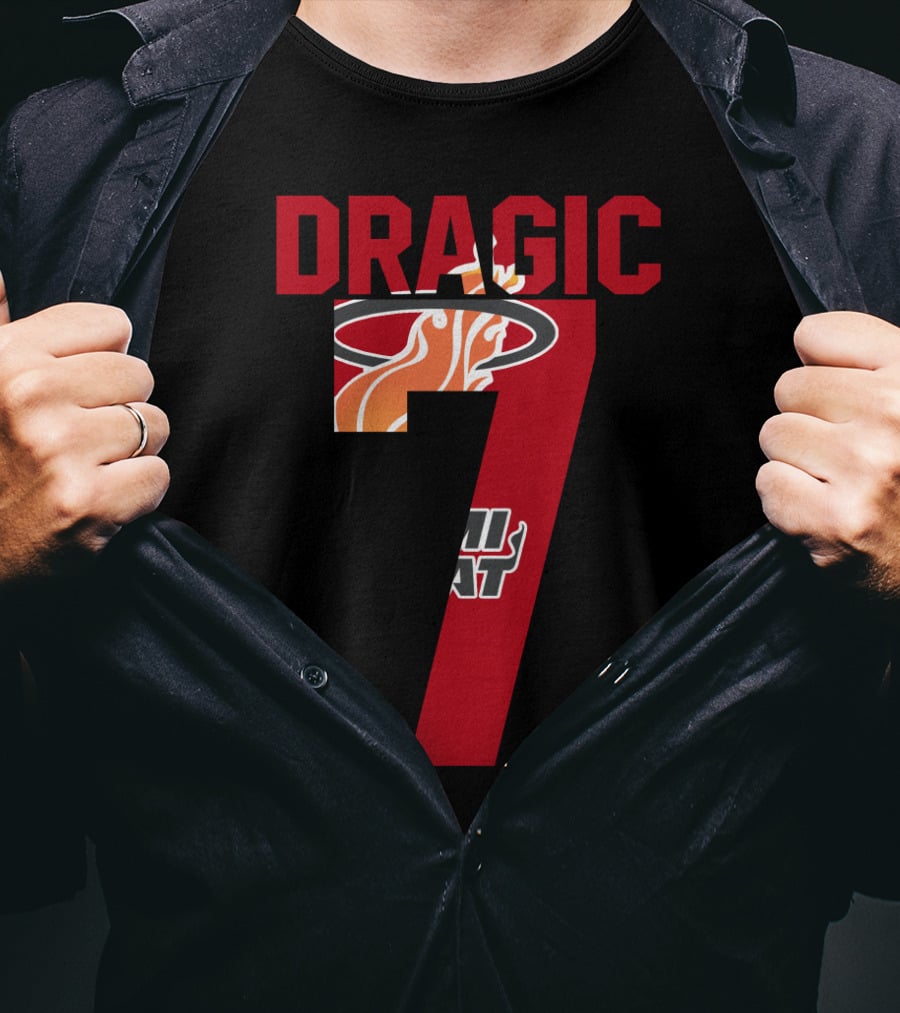 Goran Dragic Number 7 Miami Heat T-Shirt