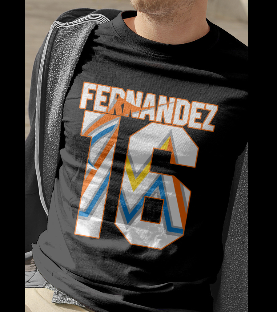 Fernandez 16 Miami Marlins T-Shirt
