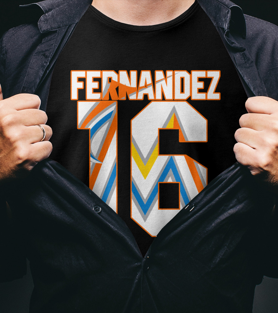 Fernandez 16 Miami Marlins T-Shirt