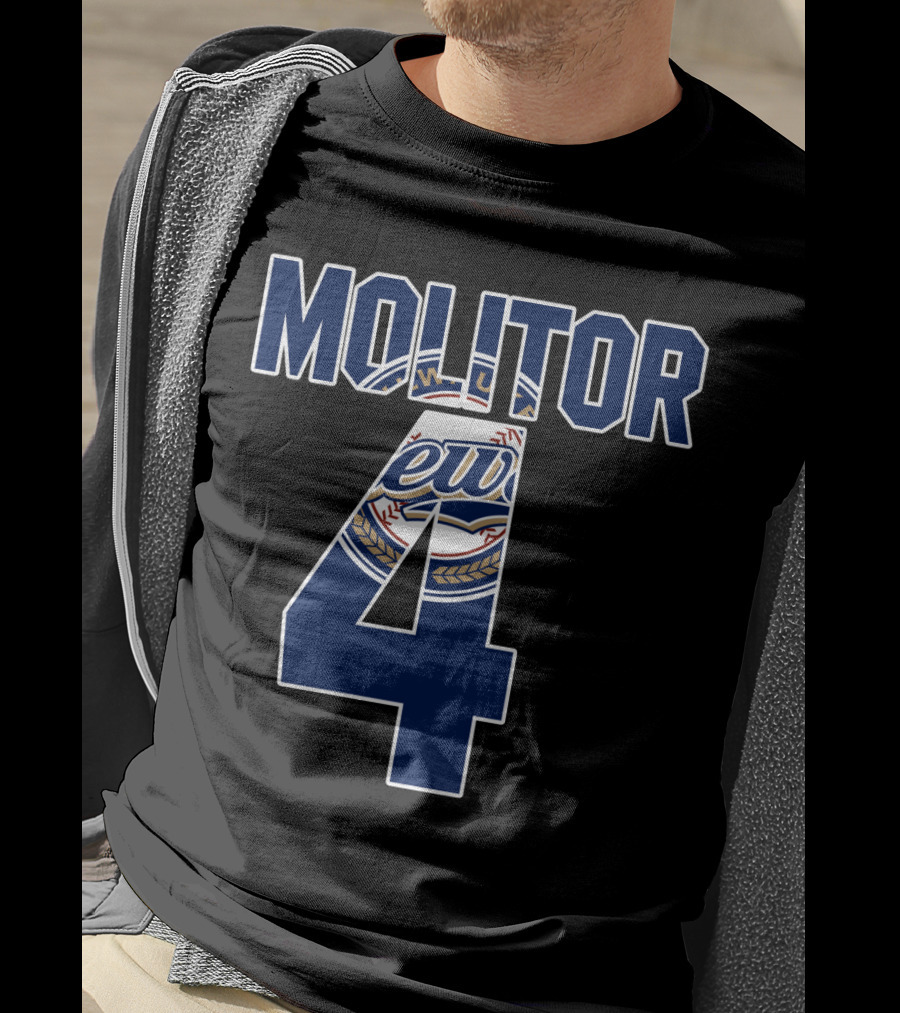 Molitor 4 Milwaukee Brewers T-Shirt