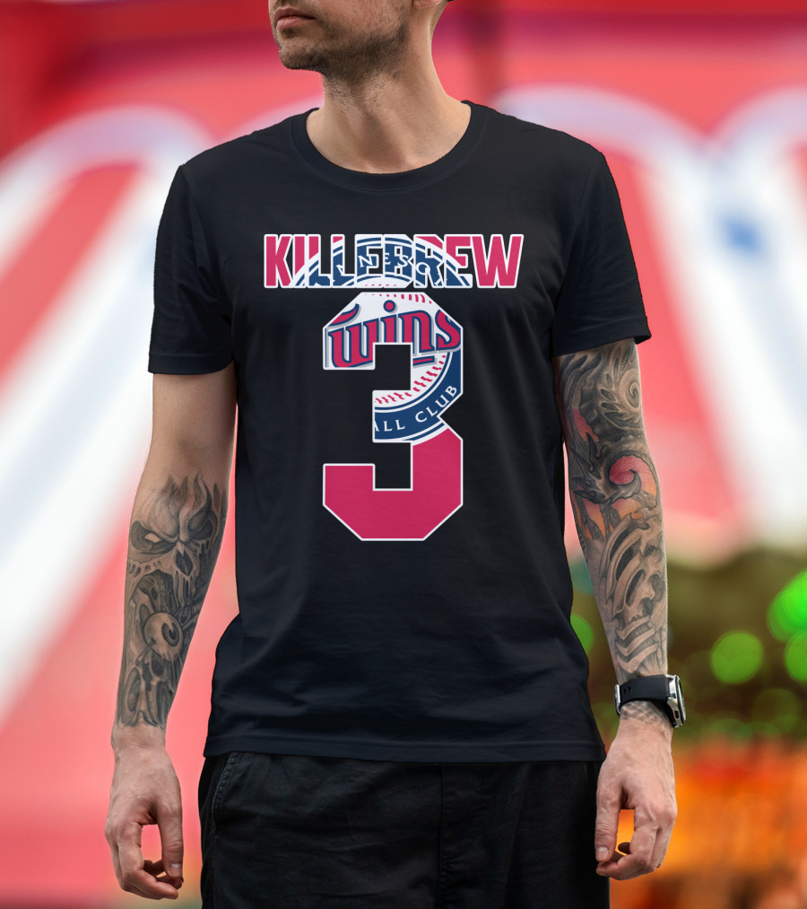 Killebrew Minnesota Twins Number 3 Baseball T-Shirt