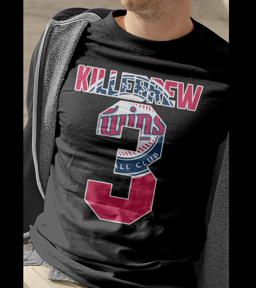Killebrew Minnesota Twins Number 3 Baseball T-Shirt