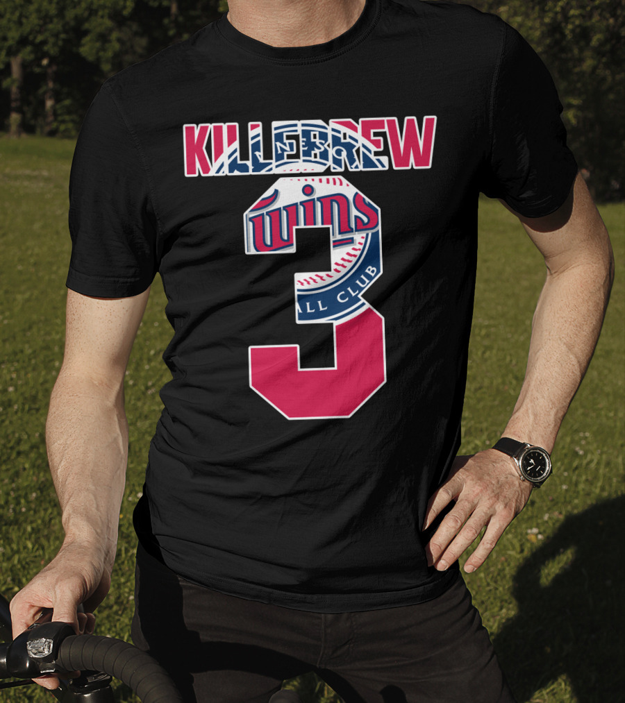 Killebrew Minnesota Twins Number 3 Baseball T-Shirt