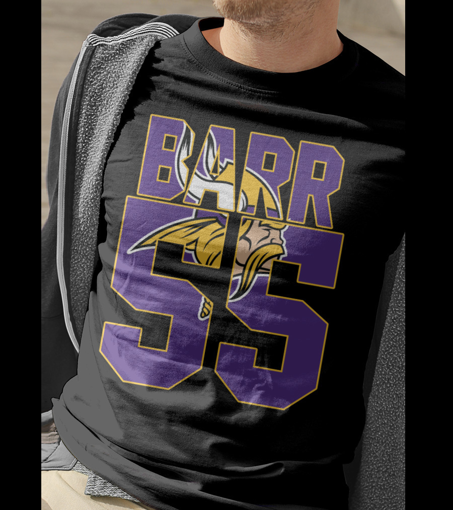 Minnesota Vikings Anthony Barr 55 Jersey With Viking T-Shirt