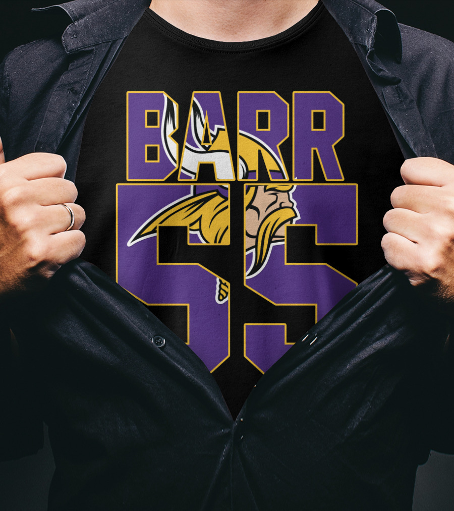Minnesota Vikings Anthony Barr 55 Jersey With Viking T-Shirt