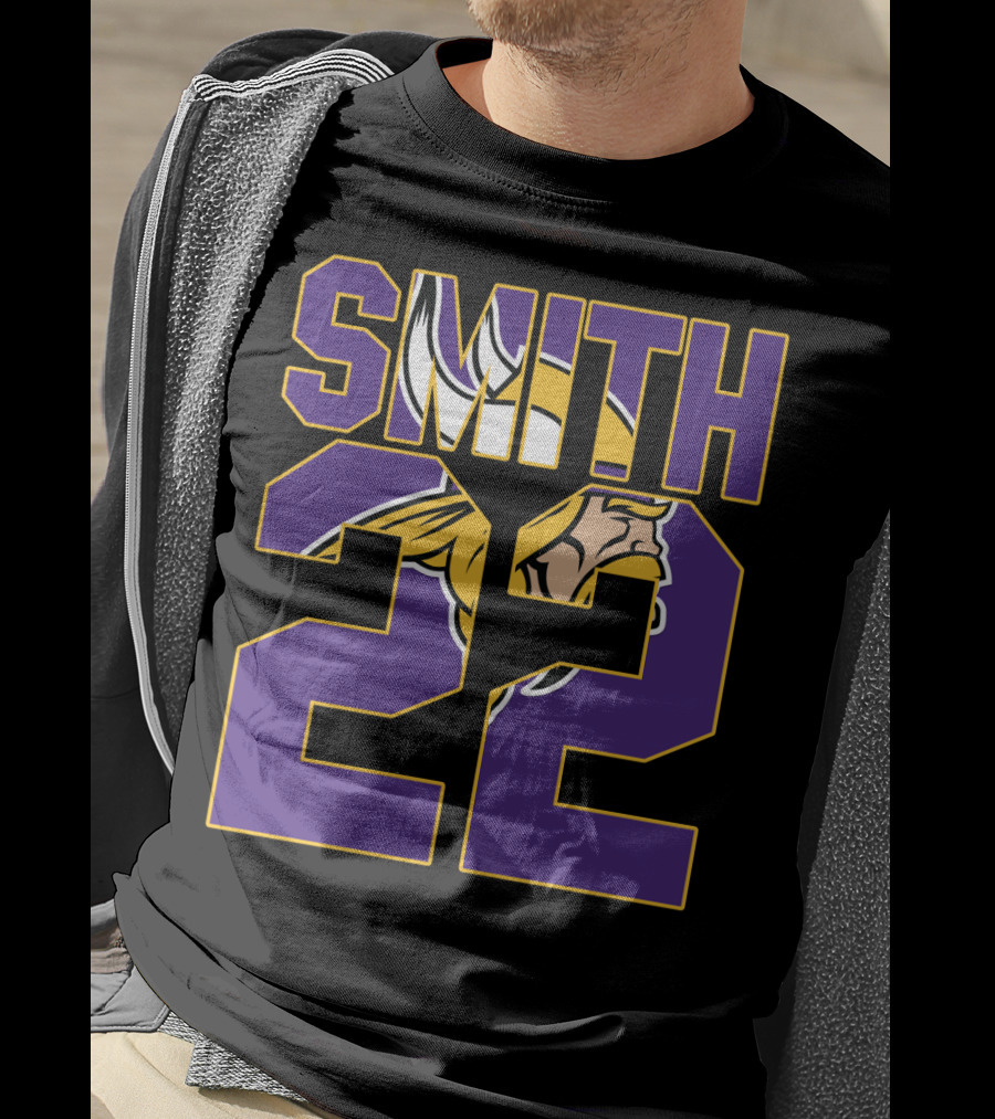Minnesota Vikings Smith 22 Jersey T-Shirt