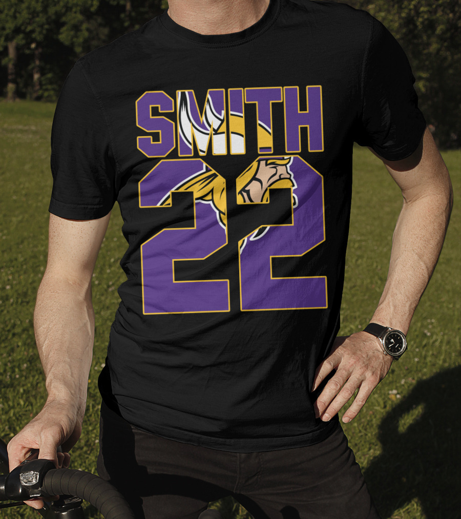 Minnesota Vikings Smith 22 Jersey T-Shirt
