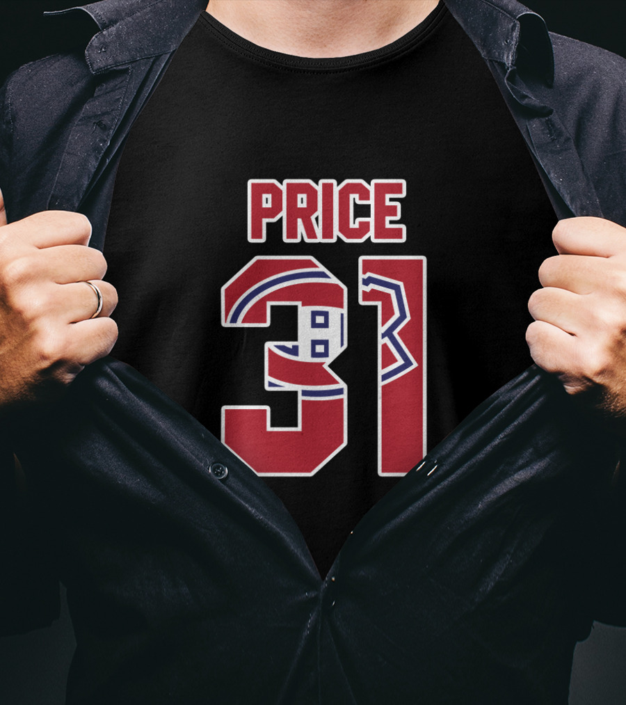 Price 31 Montreal Canadiens Carey Price NHL Hockey Player Jersey T-Shirt