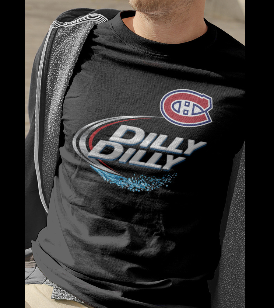 Montreal Canadiens Dilly Dilly NHL Fan Logo Splash T-Shirt
