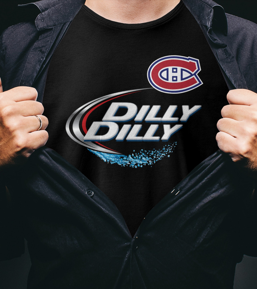Montreal Canadiens Dilly Dilly NHL Fan Logo Splash T-Shirt