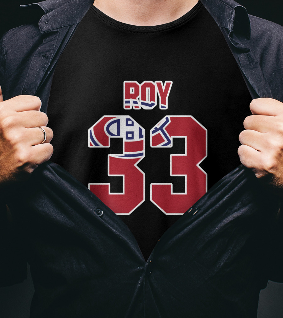 Montreal Canadiens Roy 33 NHL Hockey Fans T-Shirt