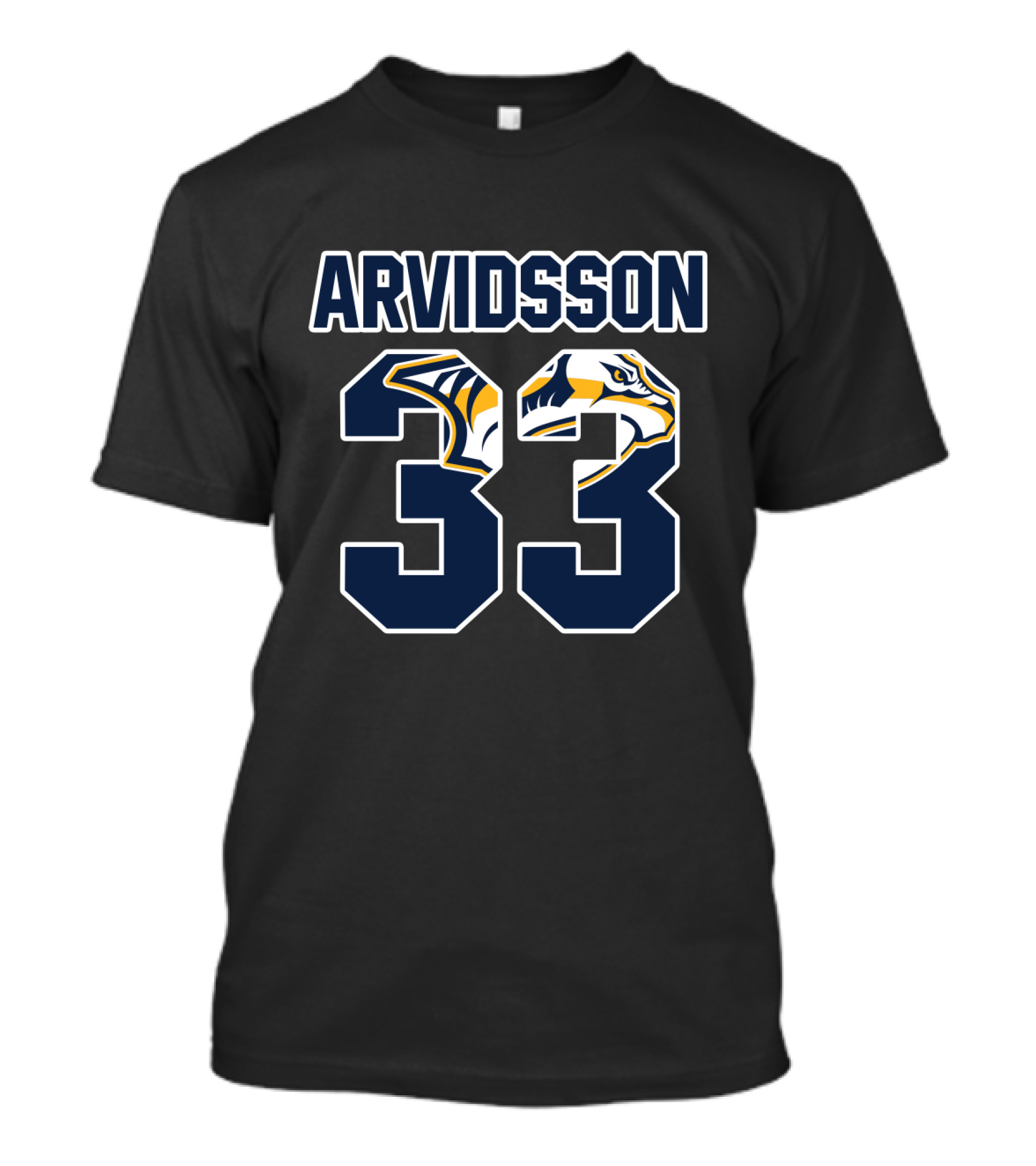 Nashville Predators Viktor Arvidsson 33 NHL Hockey Jersey T-Shirt