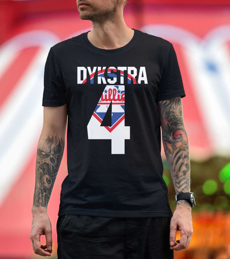 Dykstra 4 Phillies Iconic Philadelphia Baseball Nostalgia T-Shirt