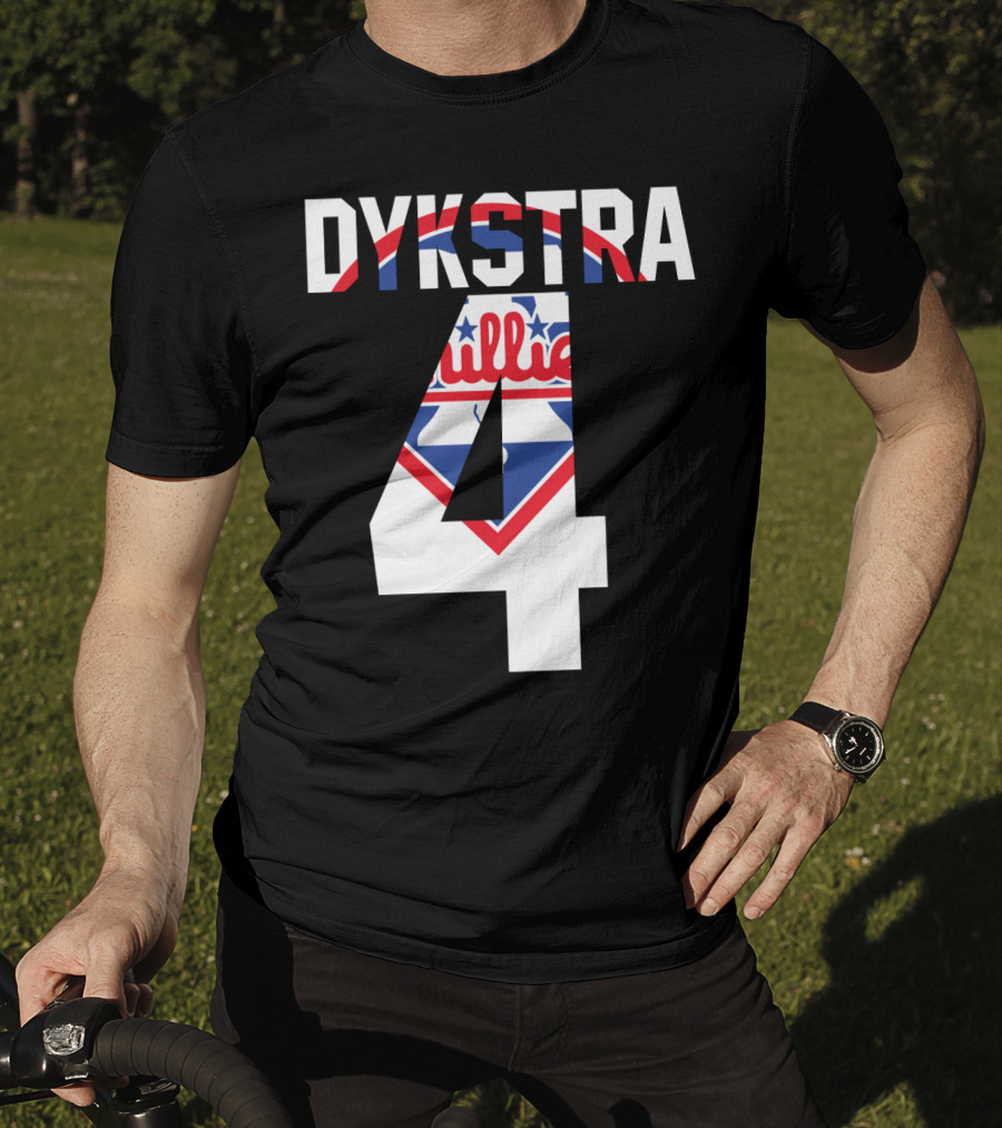 Dykstra 4 Phillies Iconic Philadelphia Baseball Nostalgia T-Shirt
