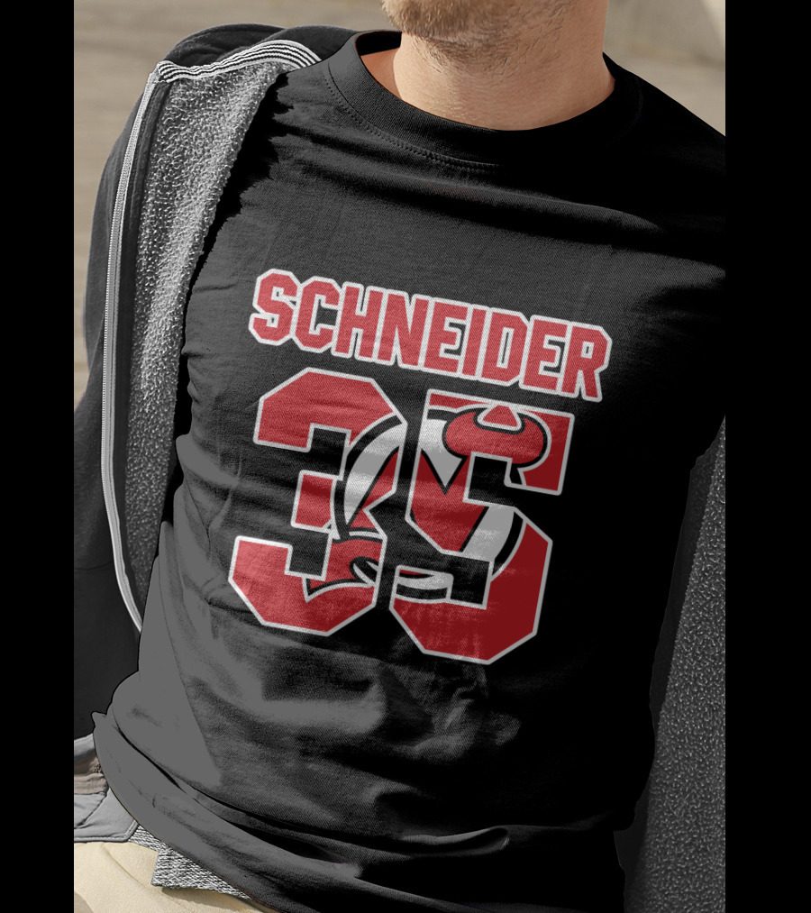 New Jersey Devils Cory Schneider 35 NHL Hockey T-Shirt