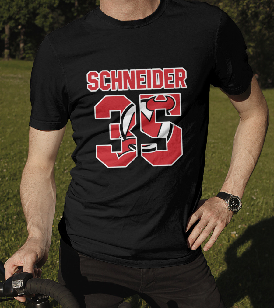 New Jersey Devils Cory Schneider 35 NHL Hockey T-Shirt