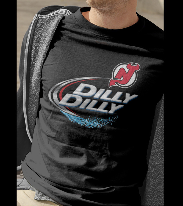 New Jersey Devils Dilly Dilly Fan Design With Logo And Splash T-Shirt
