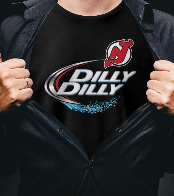 New Jersey Devils Dilly Dilly Fan Design With Logo And Splash T-Shirt