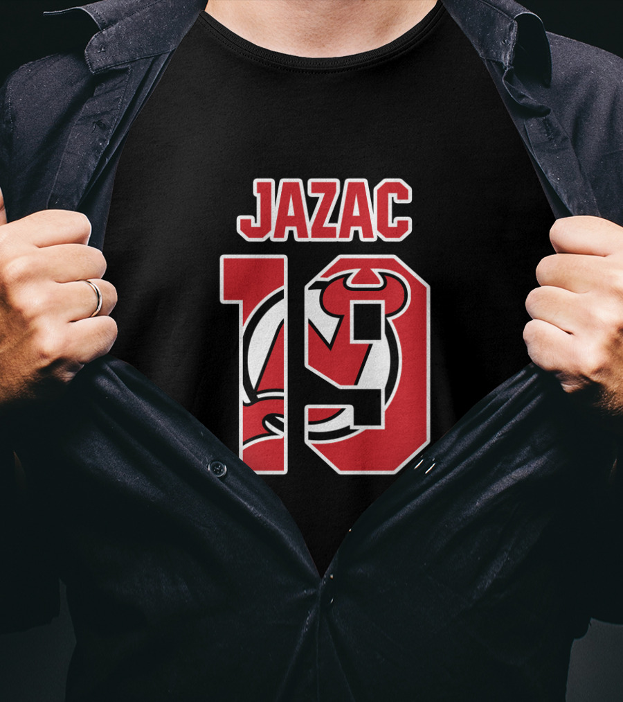 New Jersey Devils Travis Zajac 19 NHL Jersey T-Shirt