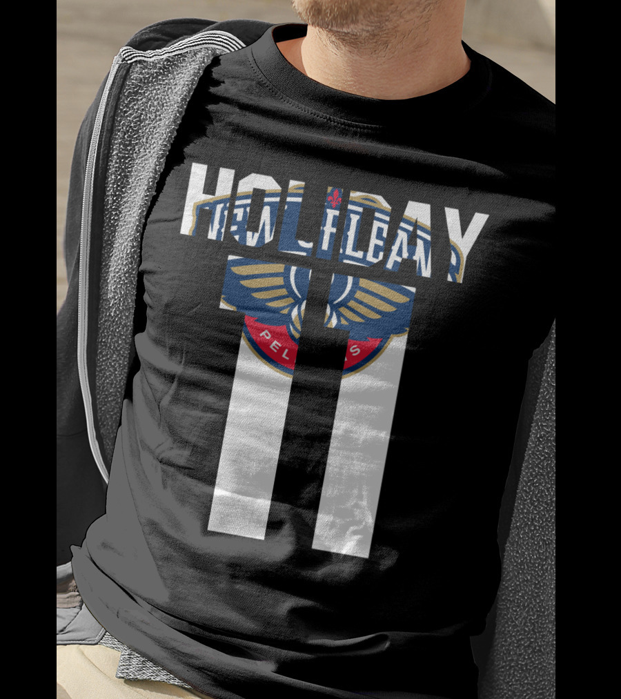 New Orleans Pelicans Holiday 11 Nba Tee Jrue Holiday T-Shirt