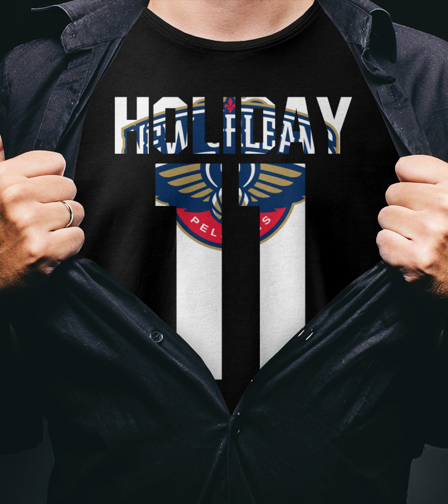 New Orleans Pelicans Holiday 11 Nba Tee Jrue Holiday T-Shirt